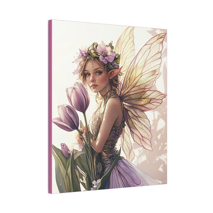 Tuesdays are for Tulips - Flowers & Fairies Collection - Fine Art Print on Canvas
