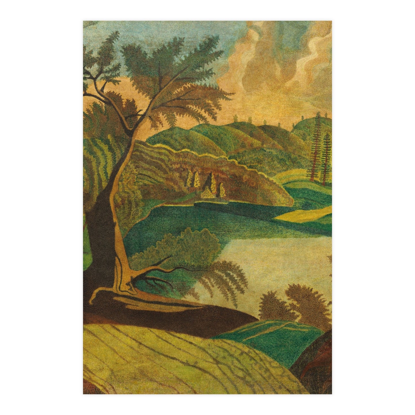 Stylized Landscape - Modern Abstract Fine Art Poster