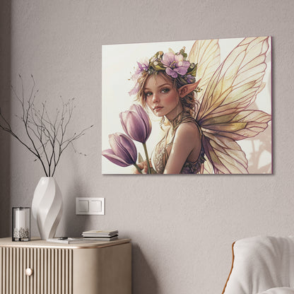 Tuesdays are for Tulips - Flowers & Fairies Collection - Fine Art Print on Canvas