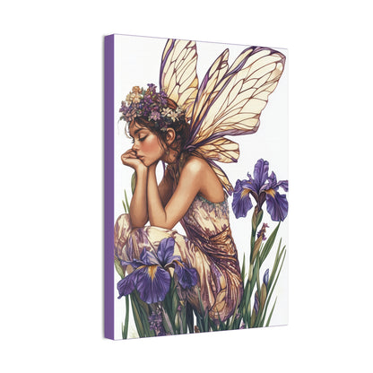 Iris You Were Here - Flowers & Fairies Collection - Fine Art Print on Canvas