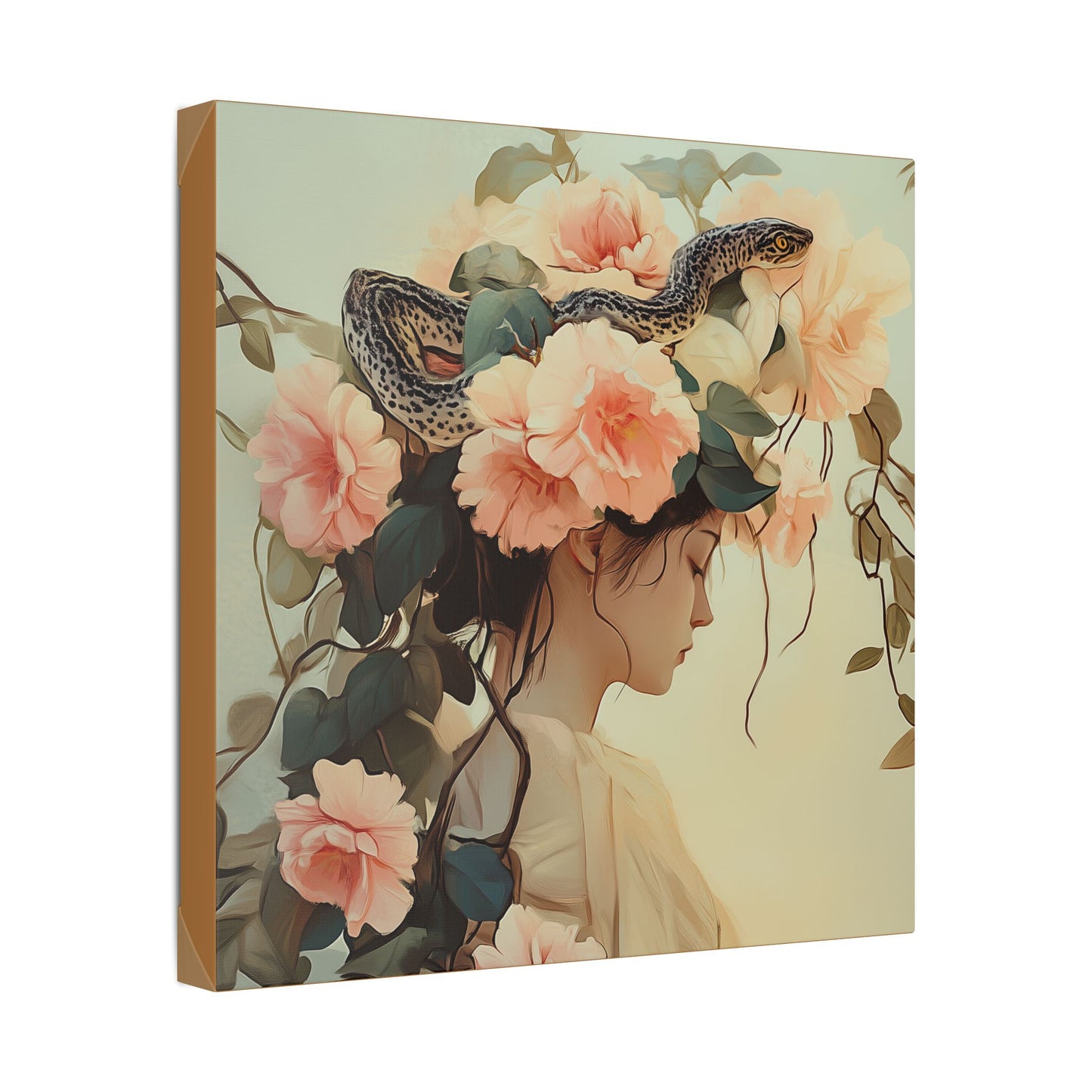 Snake Charmer - Secret Garden Series - Fine Art Print on Canvas