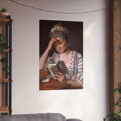 Classic Portrait - Fine Art Print - Matte Vertical Poster - Timeless Literary Woman - Art for Home Décor