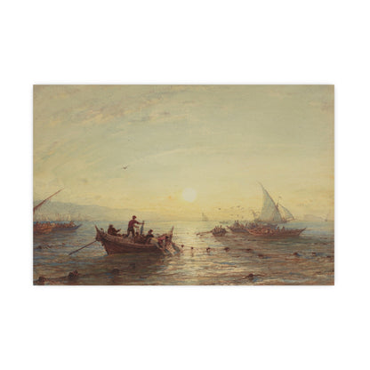 Tuna Fishing at Sunrise Marseilles - Maritime Fine Art Poster