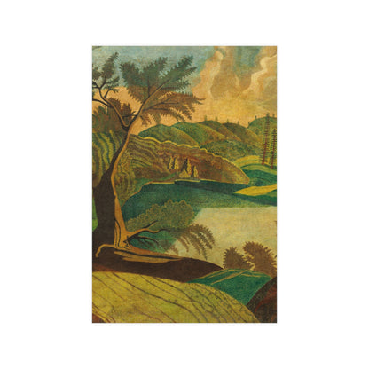 Stylized Landscape - Modern Abstract Fine Art Poster