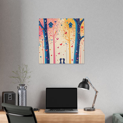 Little Love Birds - Delight in Nature Series - Fine Art Print on Canvas