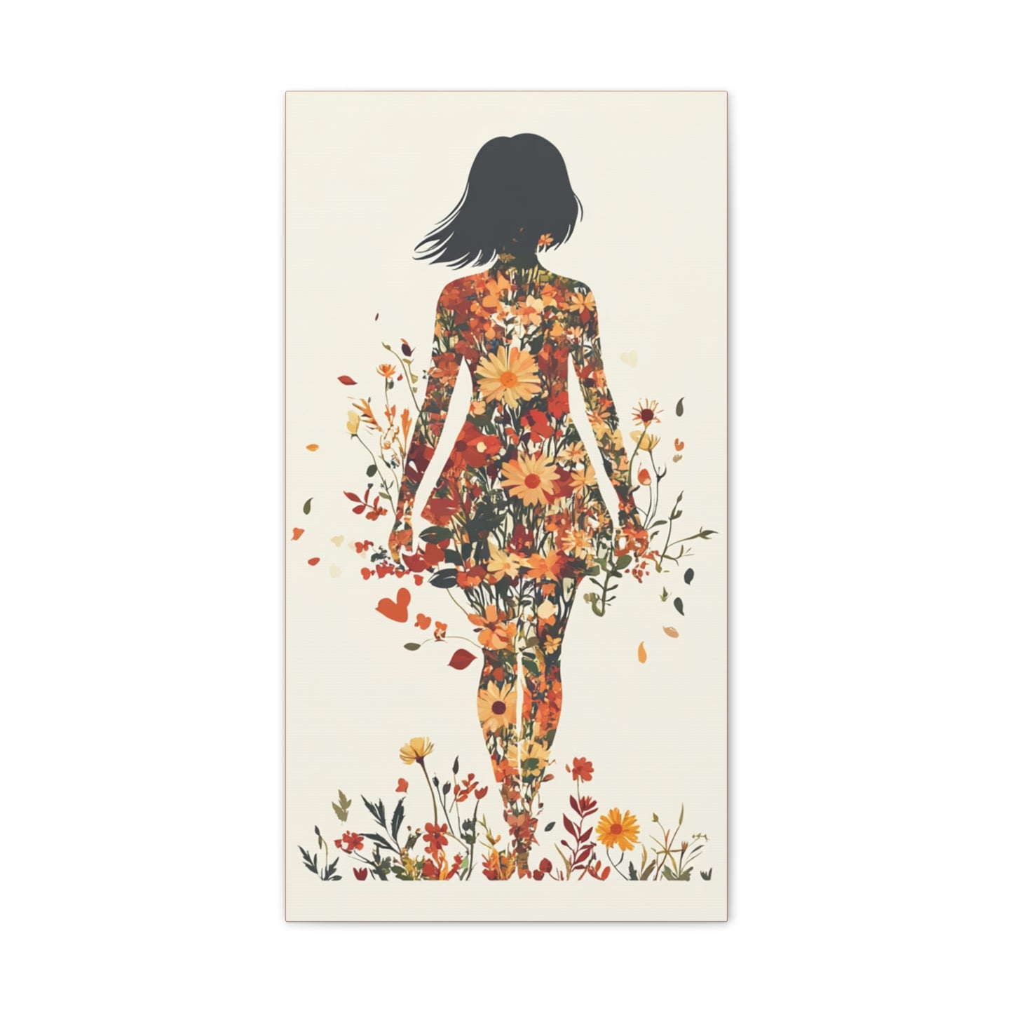 You Belong Among the Wildflowers  - Flower Girl - Print on Canvas