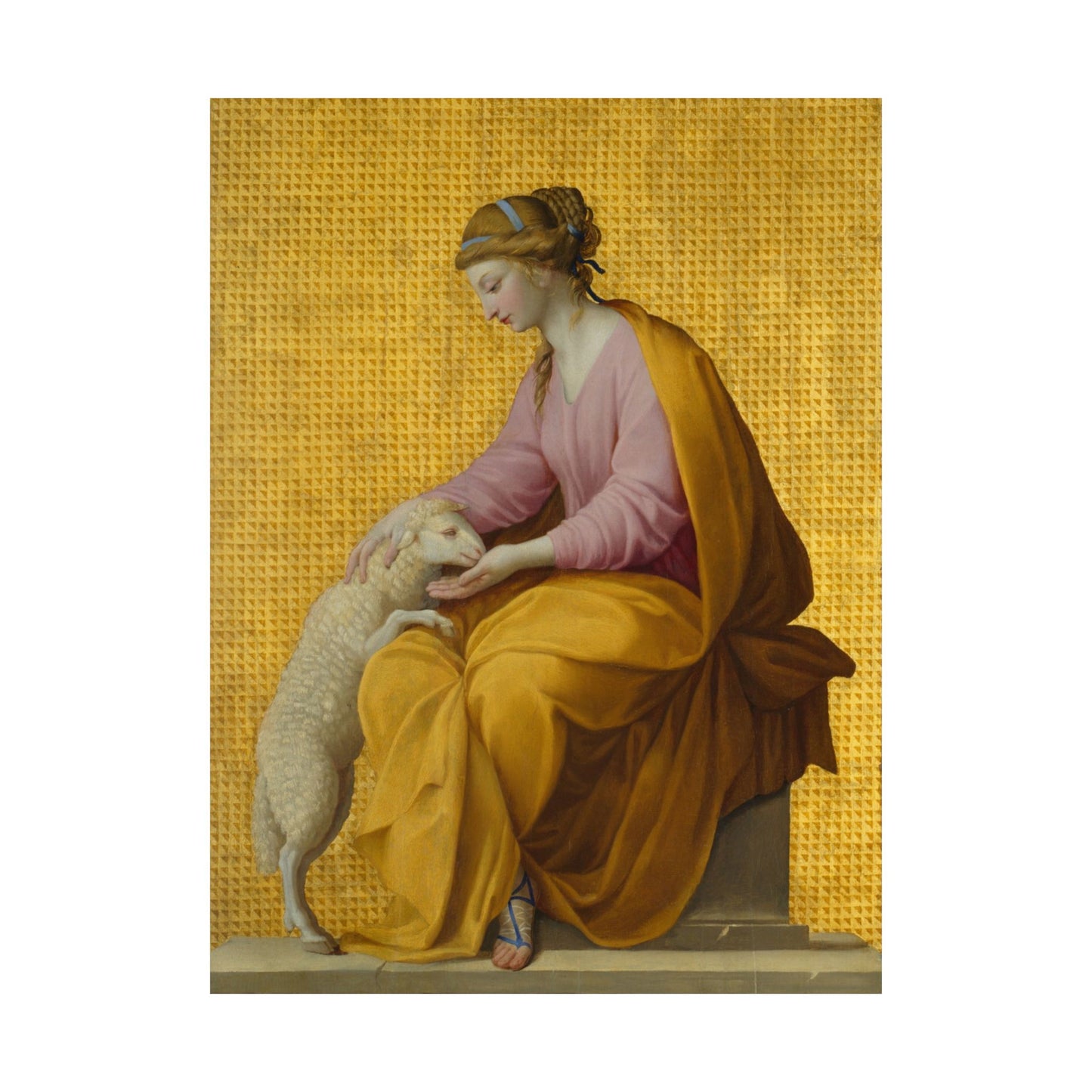 Virtues Art - Meekness - Fine Art Print - Elegant - Vertical Poster - Vintage Art Print