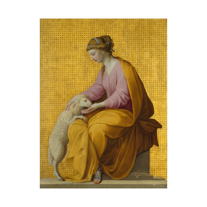 Virtues Art - Meekness - Fine Art Print - Elegant - Vertical Poster - Vintage Art Print