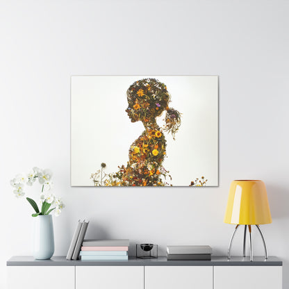 Summers Gone By - Wildflowers Fine Art Print on Canvas