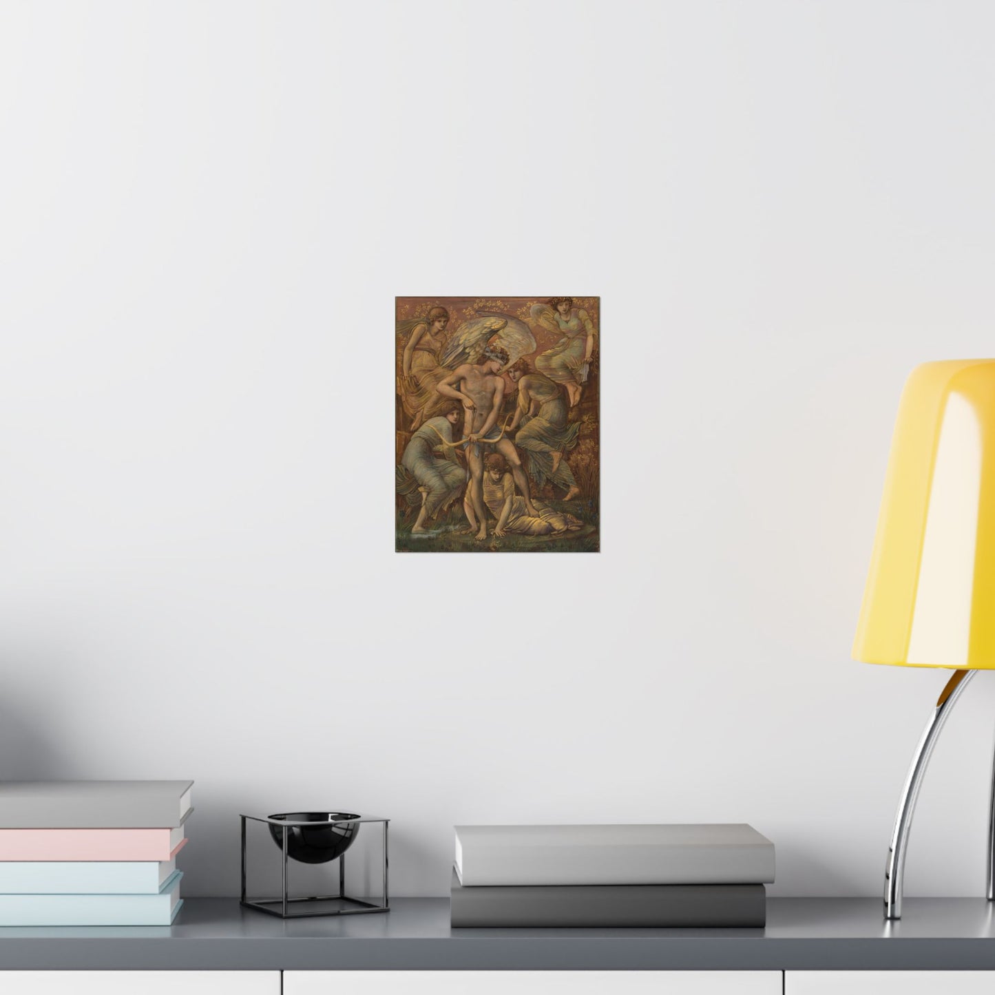 Cupid's Hunting Fields - 1924 - Vintage Fine Art Print - Classic Matte Vertical Poster - Ethereal - Angelic Artwork