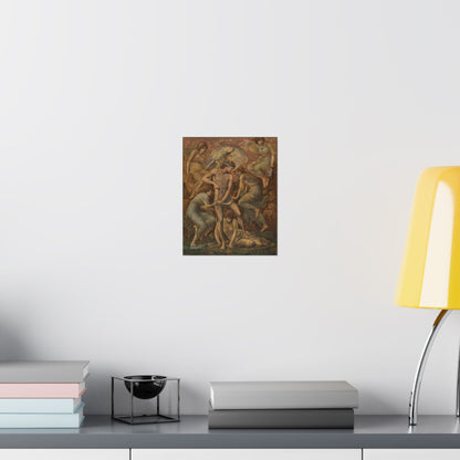 Cupid's Hunting Fields - 1924 - Vintage Fine Art Print - Classic Matte Vertical Poster - Ethereal - Angelic Artwork