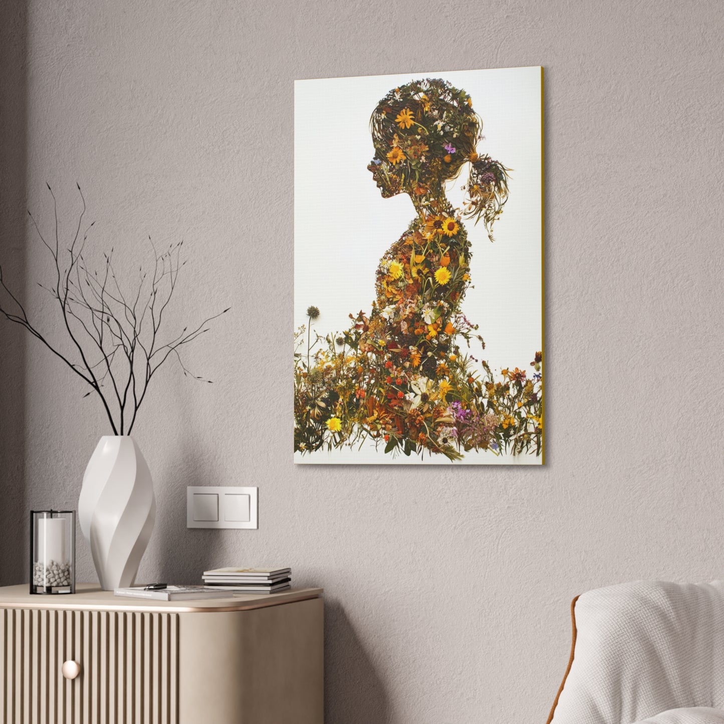 Summers Gone By - Wildflowers Fine Art Print on Canvas