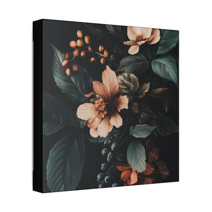 Evergreen Moody Botanical -Secret Garden Series  - Fine Art Print on Canvas