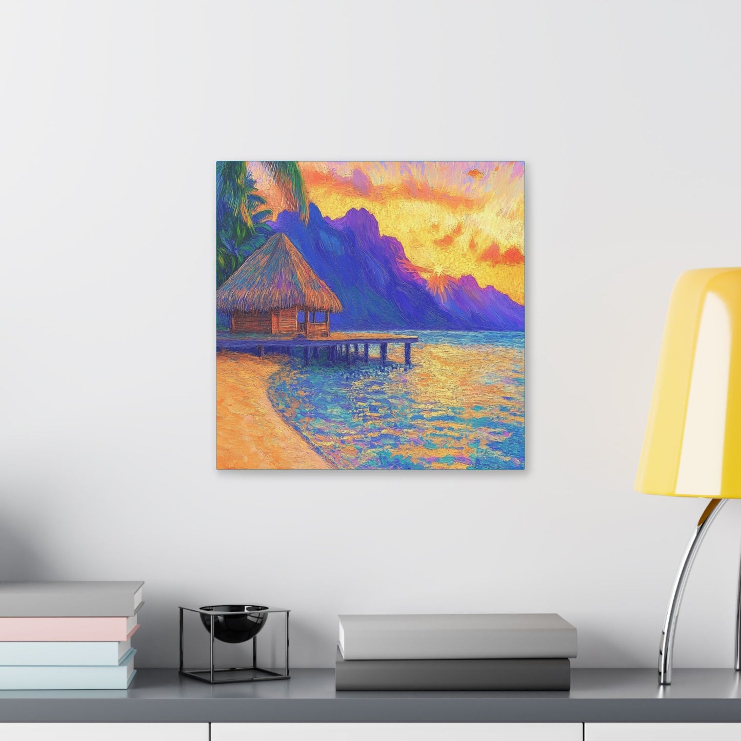 Mornings are Better on Vacation  - Fine Art Print on Canvas