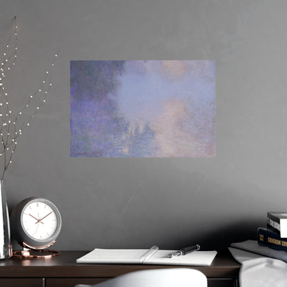 Branch of the Seine near Giverny in Mist - Monet Fine Art Poster