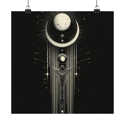 Guided by the Moon - Fine Art Print - Cosmic Poster - Celestial Wall Art - Astronomy Lovers - Space - Ethereal
