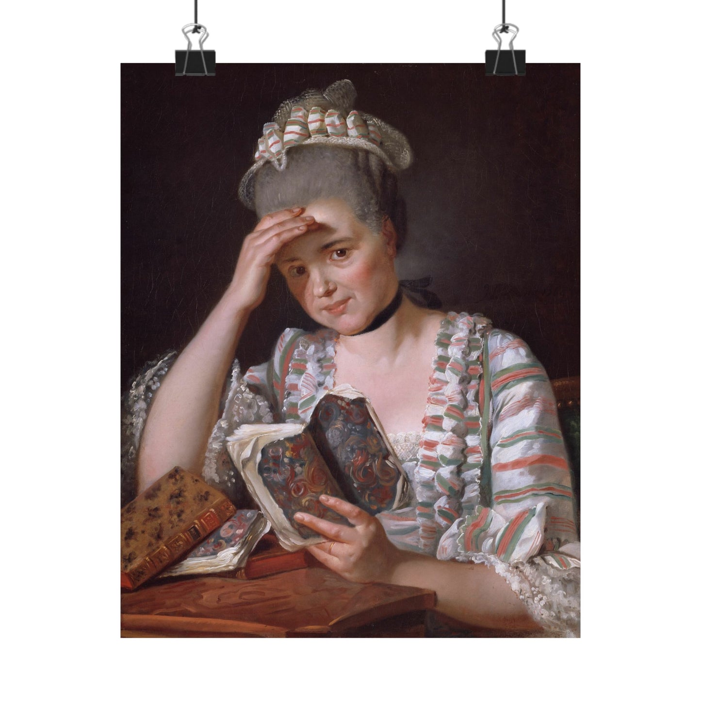 Classic Portrait - Fine Art Print - Matte Vertical Poster - Timeless Literary Woman - Art for Home Décor