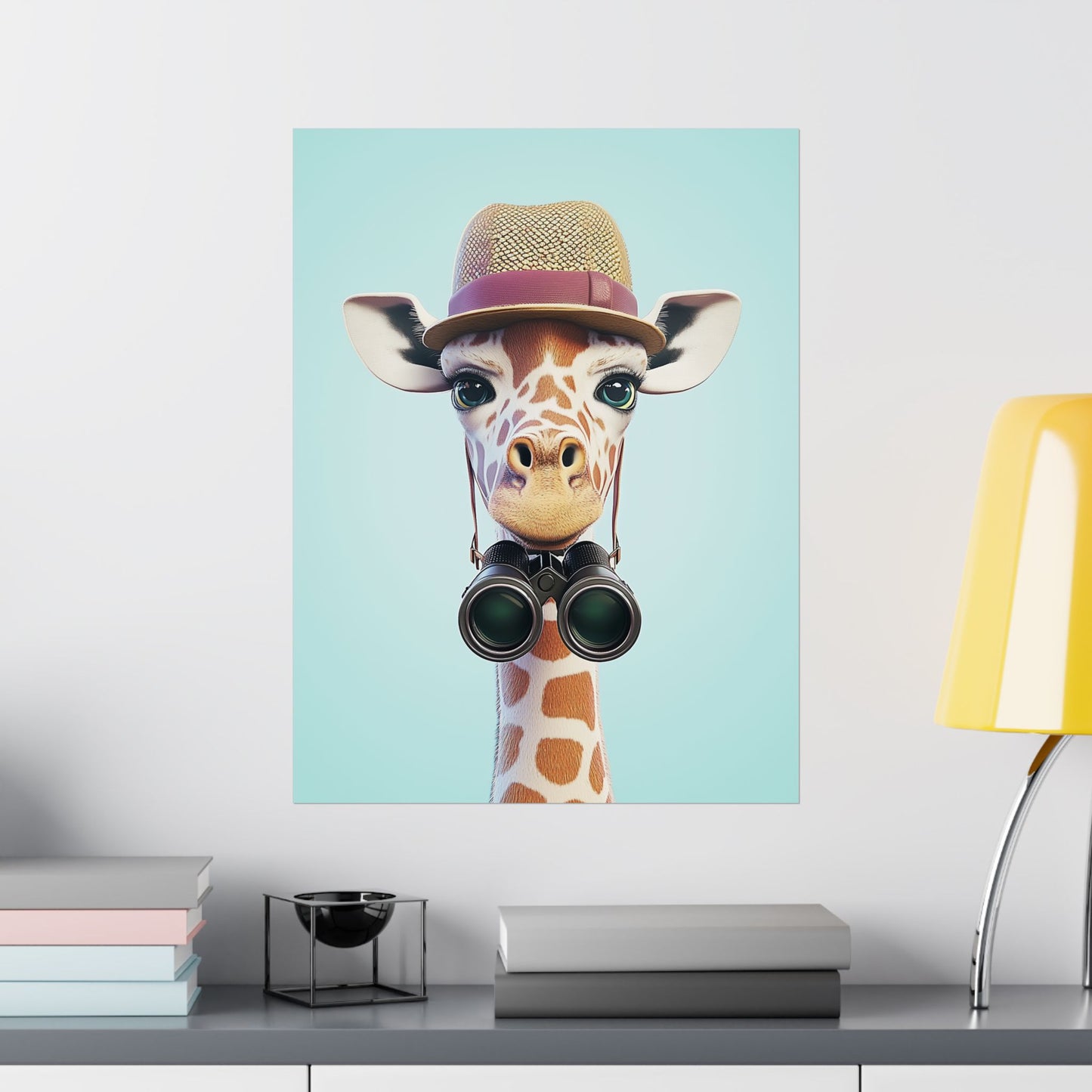 Adventure Awaits - His & Hers Giraffe Fine Art Prints (II) - Whimsical Animals - Wall Art -  Fine Art Prints - Home Décor