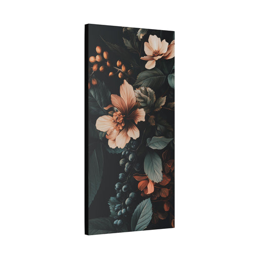 Evergreen Moody Botanical -Secret Garden Series  - Fine Art Print on Canvas