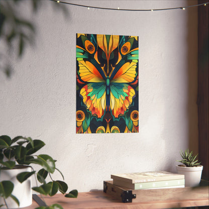 Brilliant Butterfly - Bohemian Wall Art - Fine Art Print - Poster Matte - Vertical Wall Décor