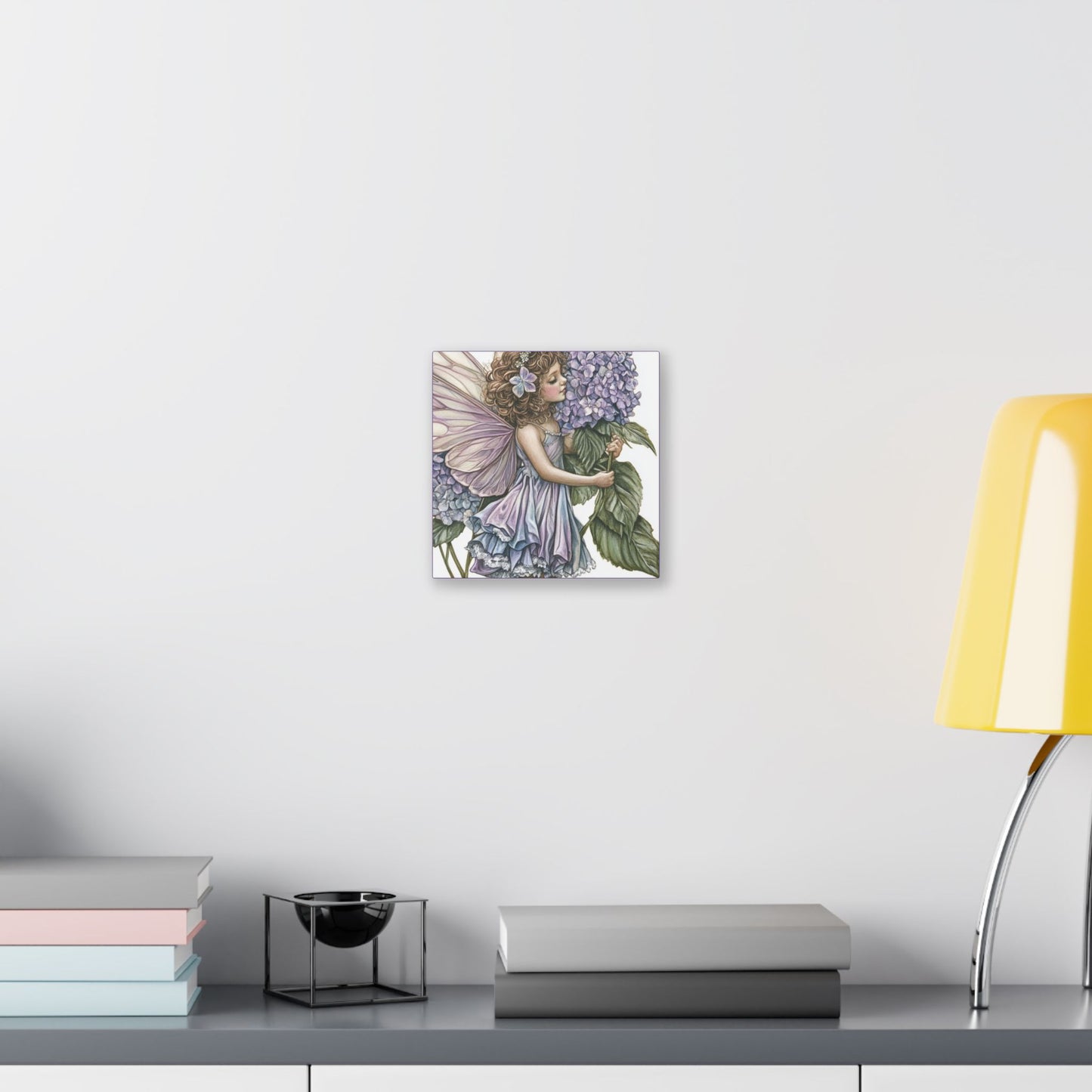 Purple Hydrangea - Flowers & Fairies Collection - Fine Art Print on Canvas