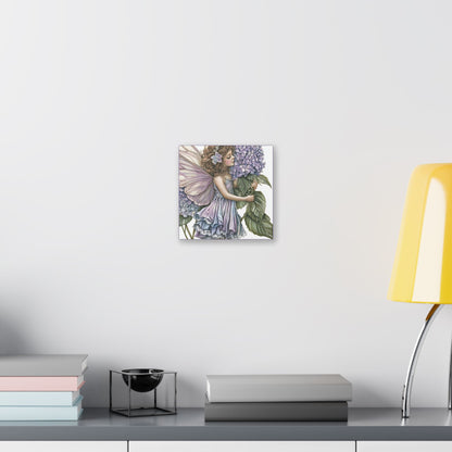 Purple Hydrangea - Flowers & Fairies Collection - Fine Art Print on Canvas