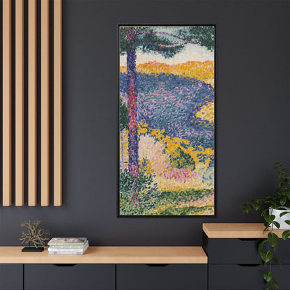 Valley with Fir Shade on the Mountain - Museum Collection - Framed Canvas Print