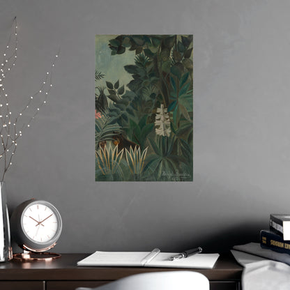 The Equatorial Jungle - Rousseau Tropical Fine Art Poster