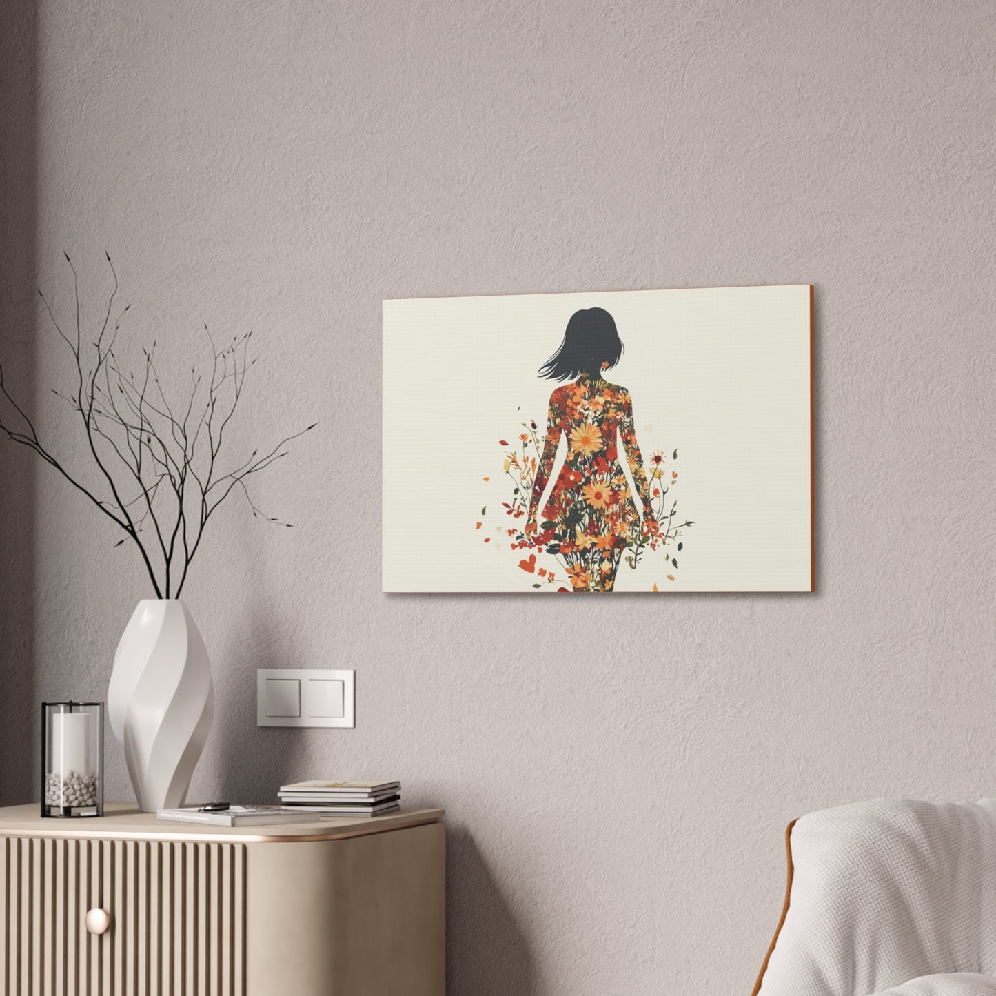 You Belong Among the Wildflowers  - Flower Girl - Print on Canvas