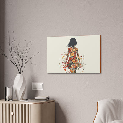 You Belong Among the Wildflowers  - Flower Girl - Print on Canvas
