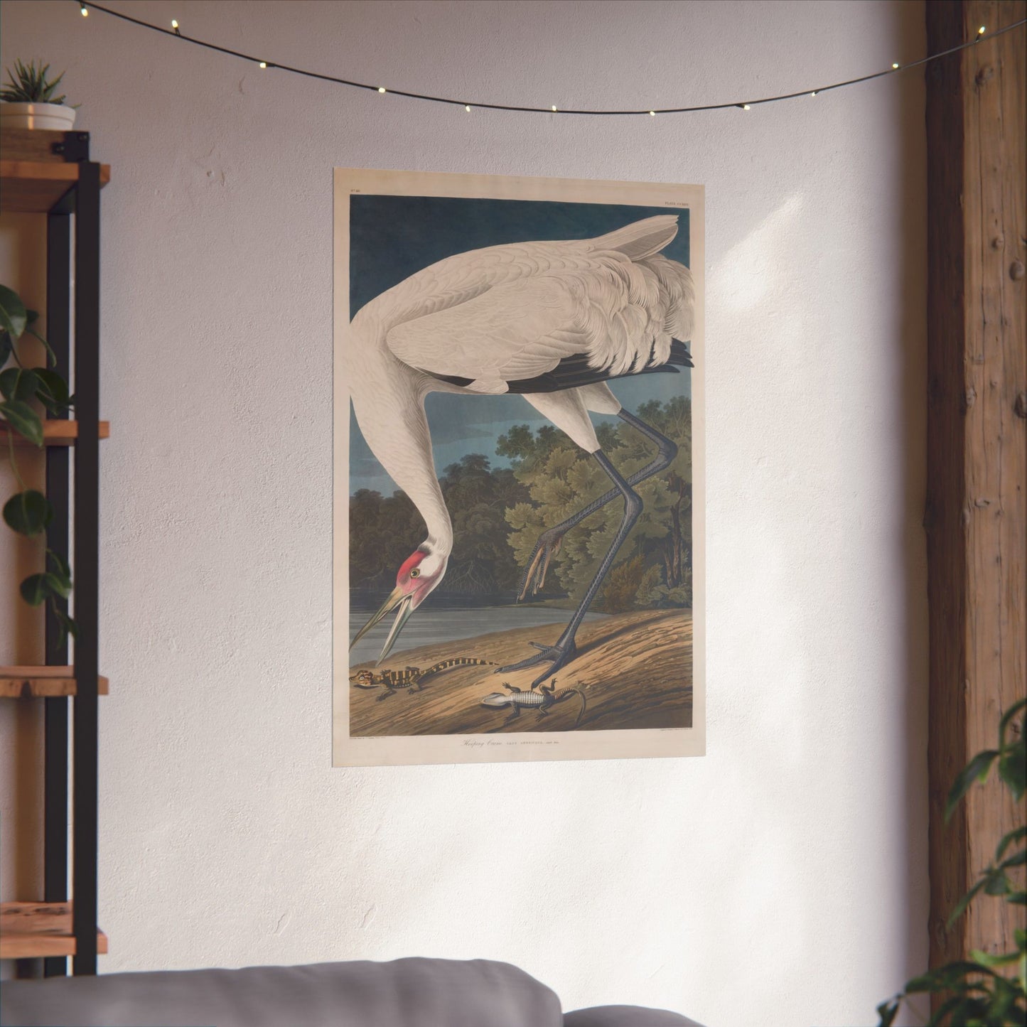 Crane in the Glades - Vintage Fine Art Print - Art Print - Poster for Nature Lovers & Birdwatchers