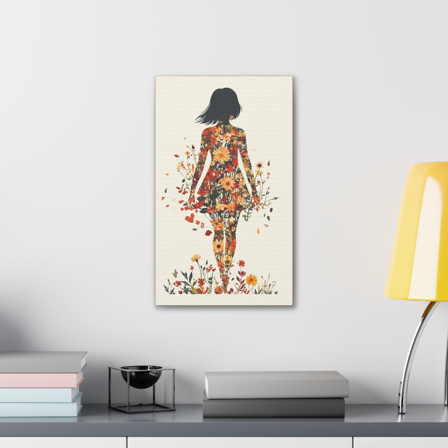 You Belong Among the Wildflowers  - Flower Girl - Print on Canvas