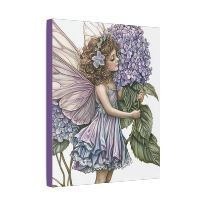 Purple Hydrangea - Flowers & Fairies Collection - Fine Art Print on Canvas