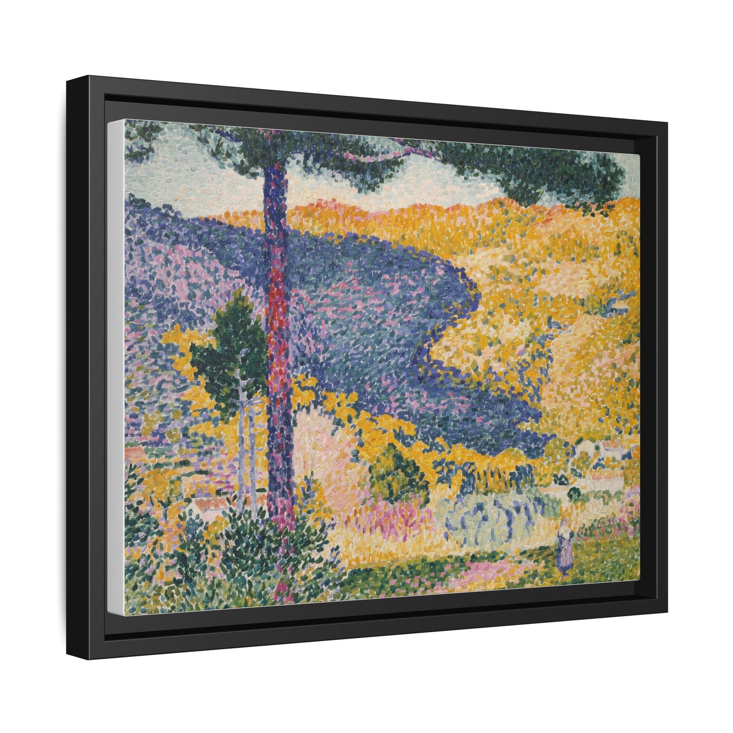 Valley with Fir Shade on the Mountain - Museum Collection - Framed Canvas Print