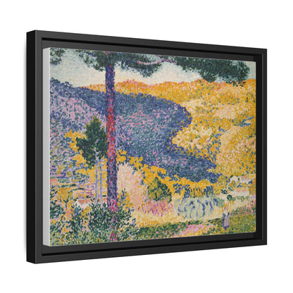Valley with Fir Shade on the Mountain - Museum Collection - Framed Canvas Print