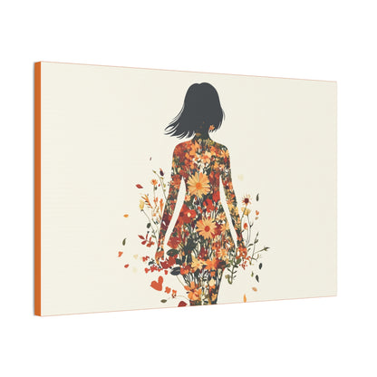 You Belong Among the Wildflowers  - Flower Girl - Print on Canvas