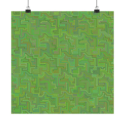 Circuit Board Art Print - Multi-color - Tech- Vertical Poster - Modern Wall Art