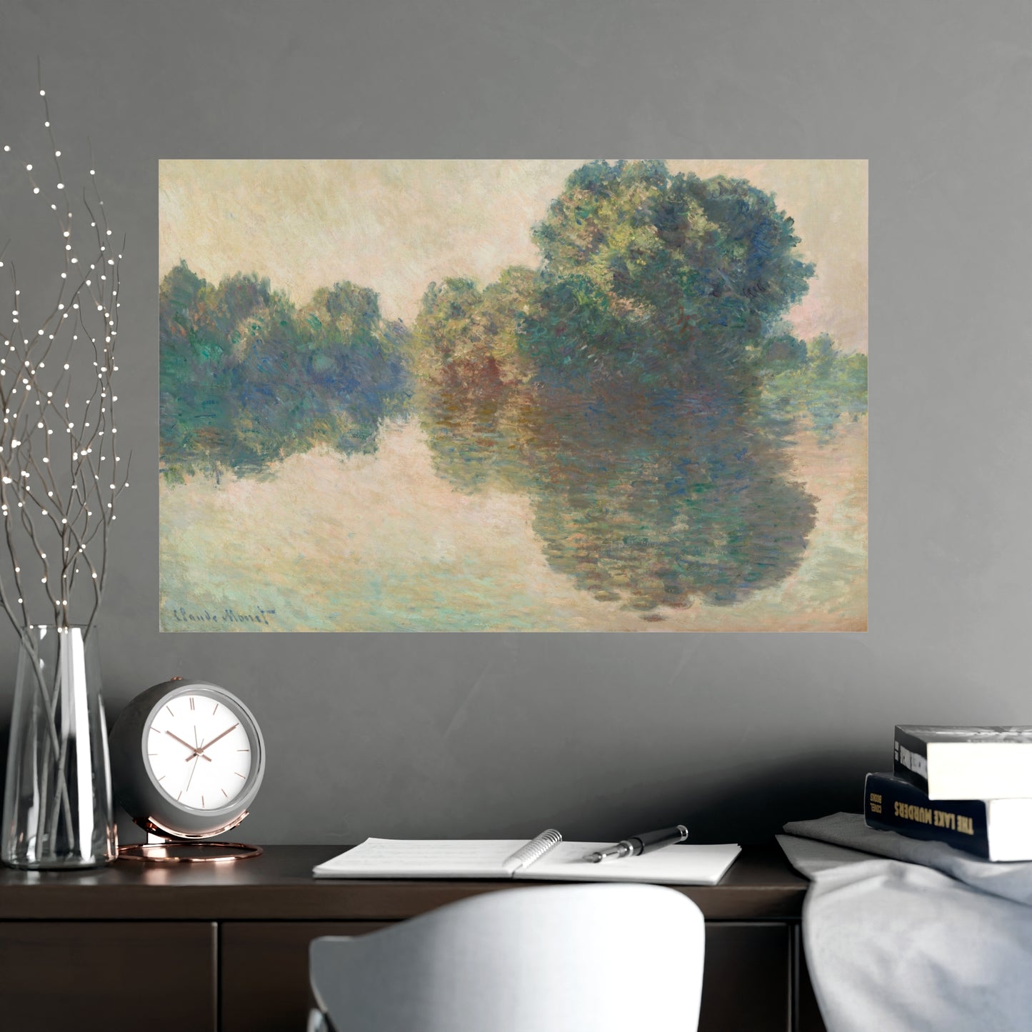 The Seine at Giverny - Monet Fine Art Poster