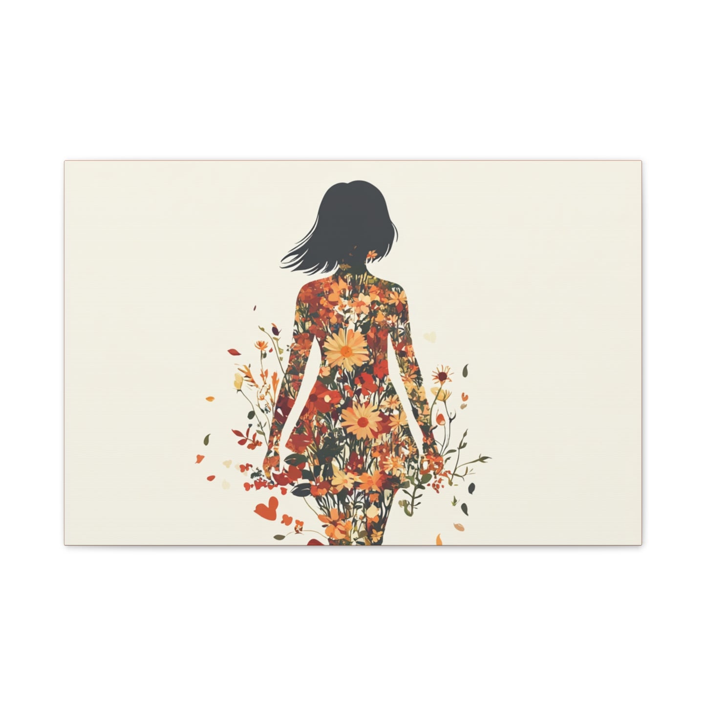 You Belong Among the Wildflowers  - Flower Girl - Print on Canvas