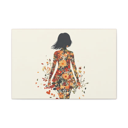 You Belong Among the Wildflowers  - Flower Girl - Print on Canvas