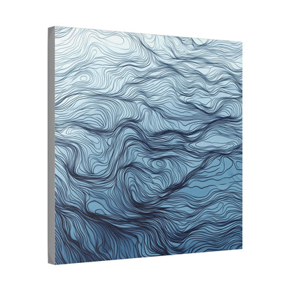 Mood Blue Abstract Blue Canvas Wall Art