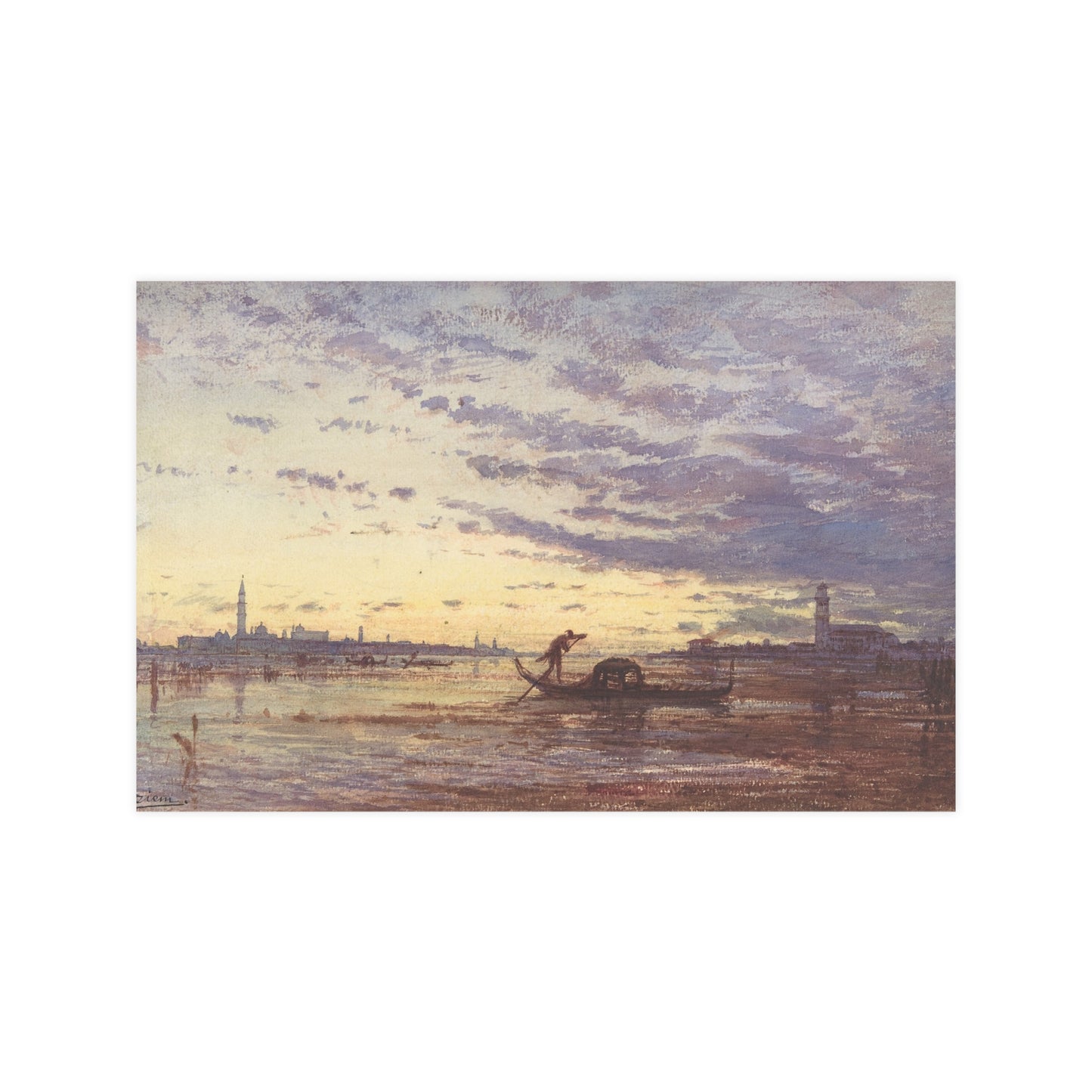 Venice by Felix Ziem 1911 - Museum Collection - Fine Art Poster