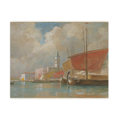 Shipping Along the Molo Venice - Canaletto Fine Art Poster