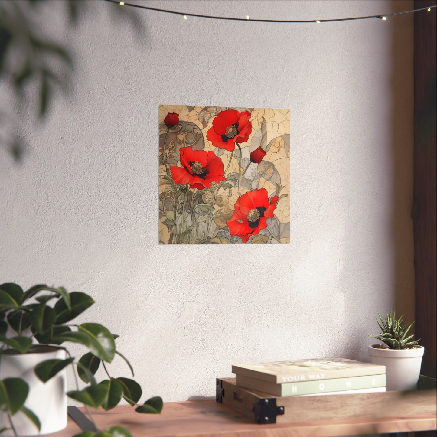 Pretty Poppy Fine Art Print - Floral Matte Vertical Poster – Artwork for Home Décor