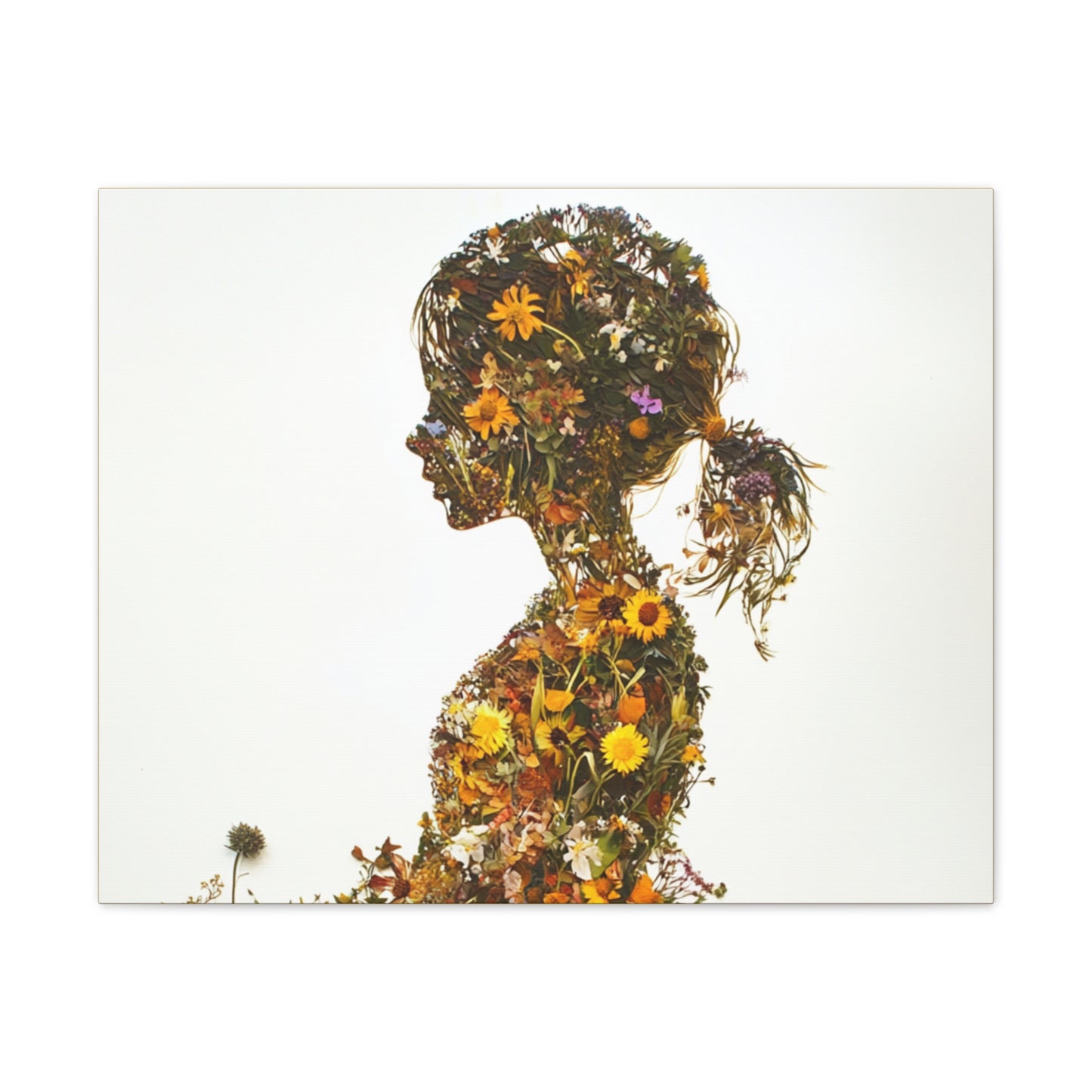 Summers Gone By - Wildflowers Fine Art Print on Canvas