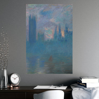 Houses of Parliament London - Monet Fine Art Poster