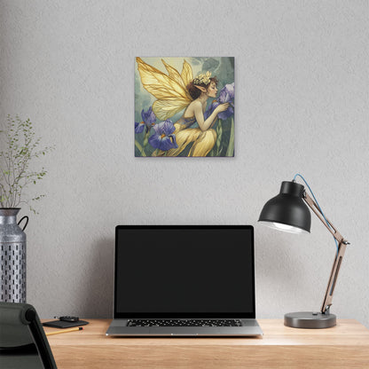 Iris You Were Here - Flowers & Fairies Collection - Fine Art Print on Canvas