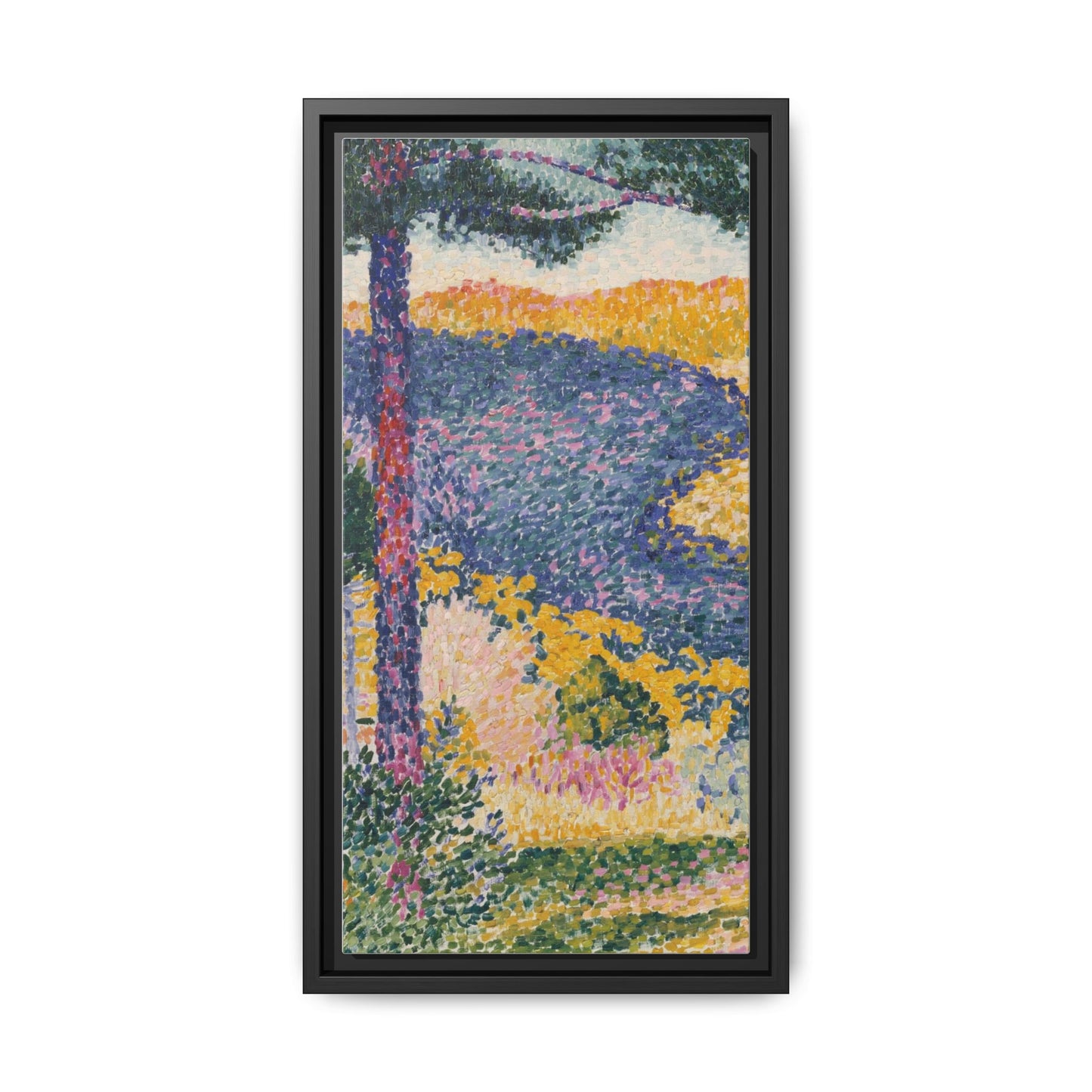Valley with Fir Shade on the Mountain - Museum Collection - Framed Canvas Print