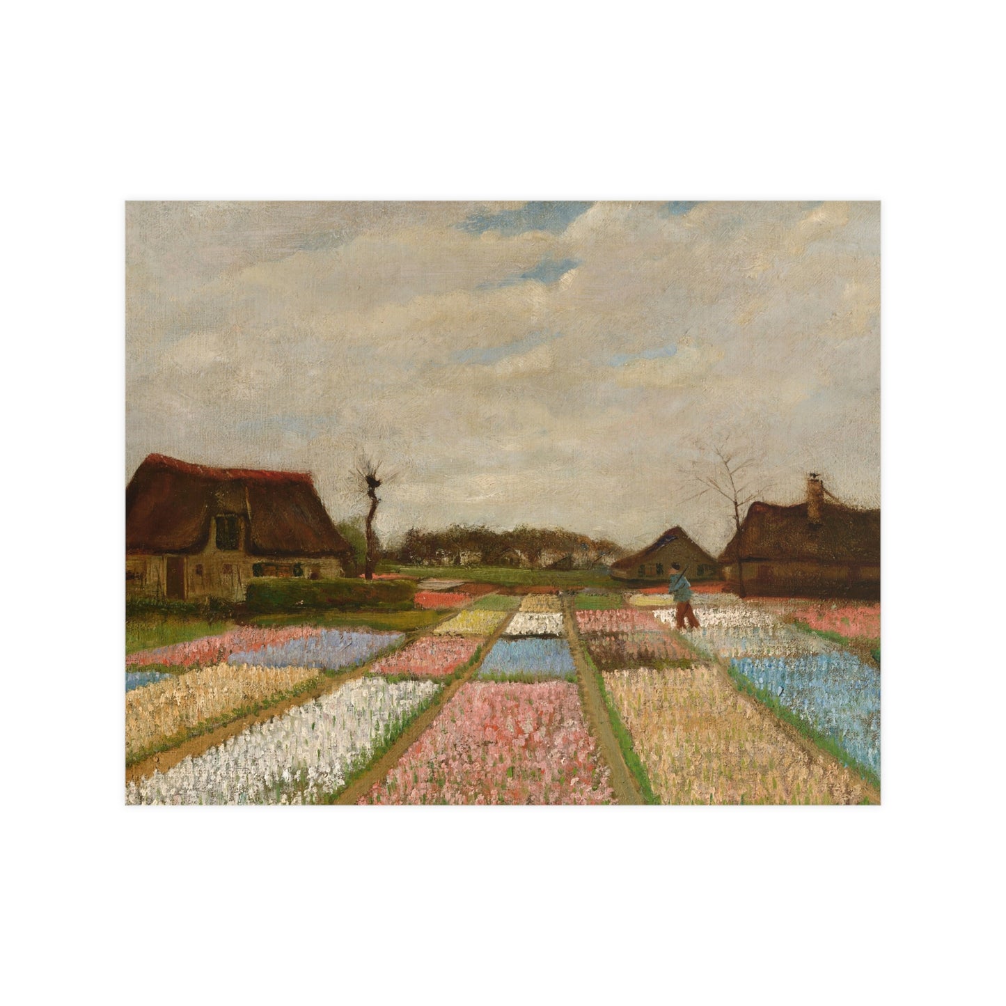 Flower Beds in Holland - Van Gogh Fine Art Poster