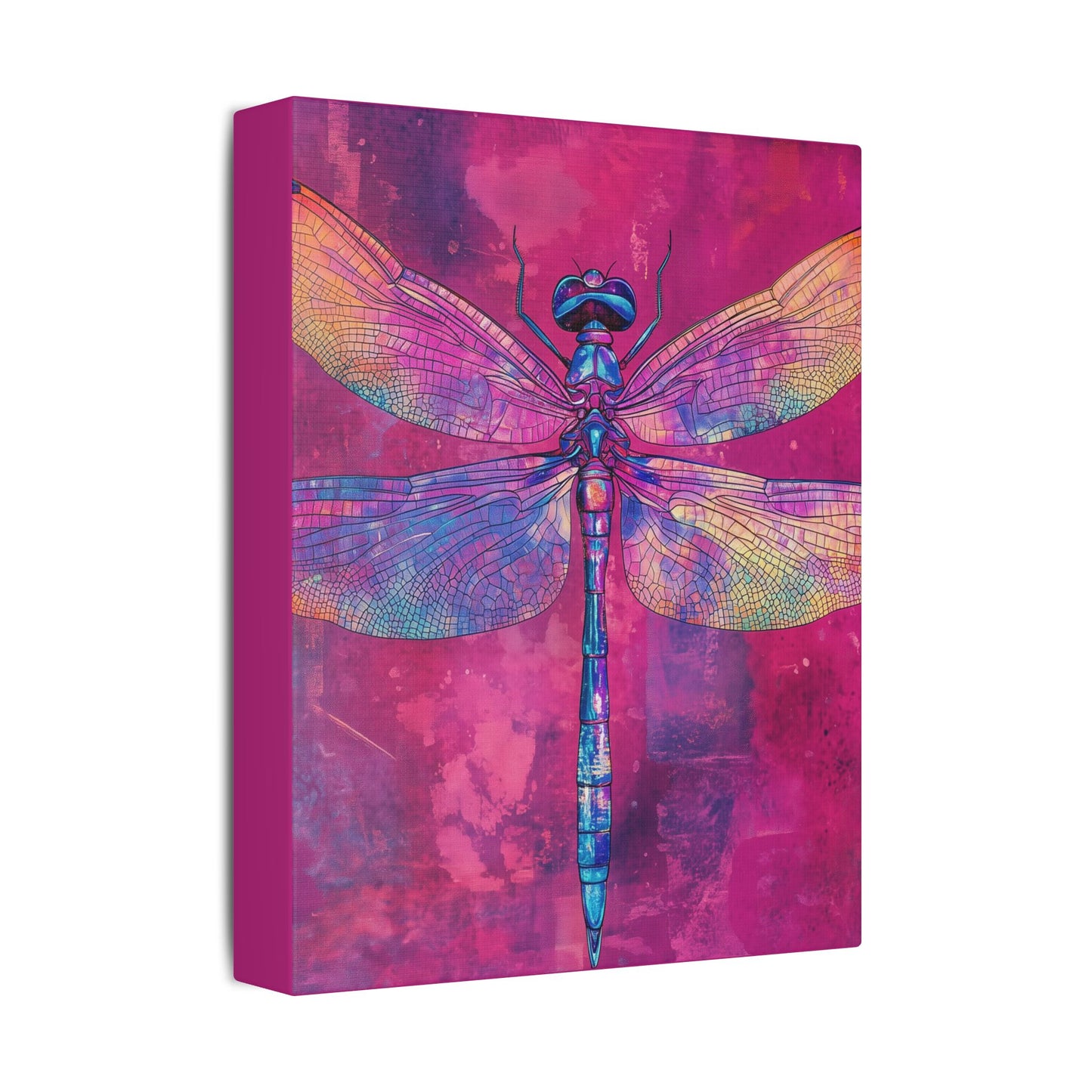 Vibrant Dragonfly - Secret Garden Series -  Fine Art Print on Canvas
